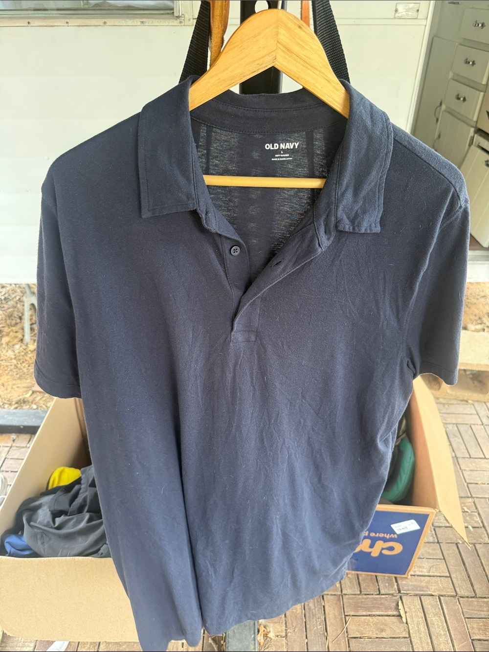 Old Navy Men's Dark Navy Polo Shirt